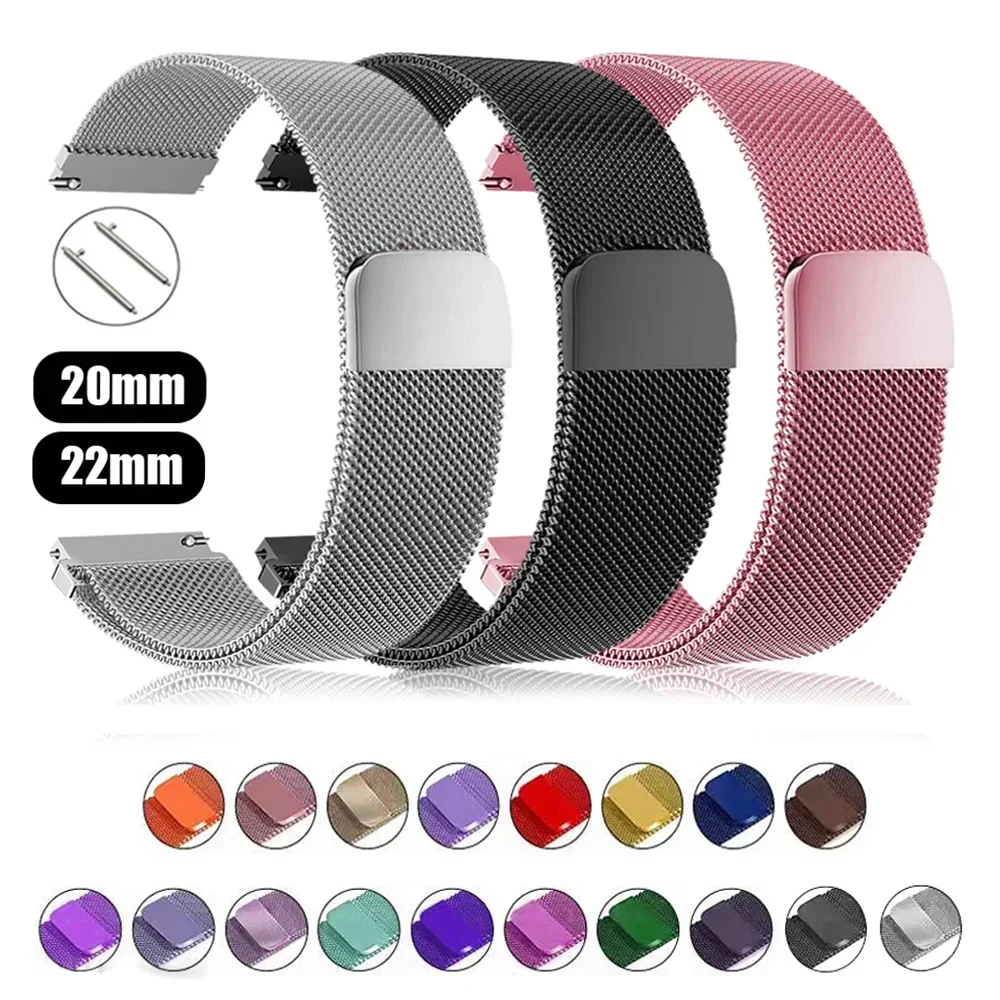 Milanese Loop Magnetic - ミラネーゼループサムスンギャラクシー時計 4/5/プロ/4 クラシック/アクティブ 2/ギア S3 ストラップ