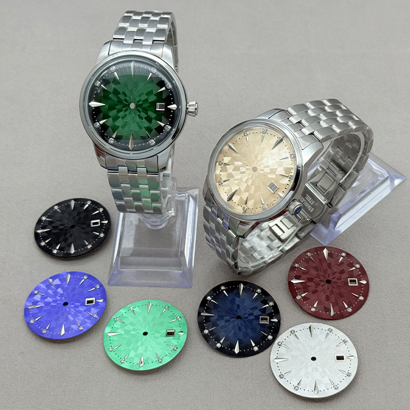 Seiko Watch Presage - 40MMシルバープレサージュカクテルタイム NH35 NH38 4R 7Sムーブメント対応 35mm文字盤