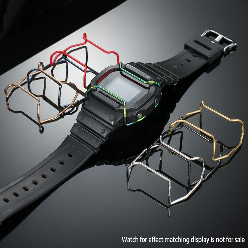 Casio Watch G-Shock Ga-2100 - カシオ用ステンレススチールウォッチバンパー,G-SHOCK,dw5600,GW-5000, 5035, GW-M5610,ga 2100, GG-1000,gx56用に変更