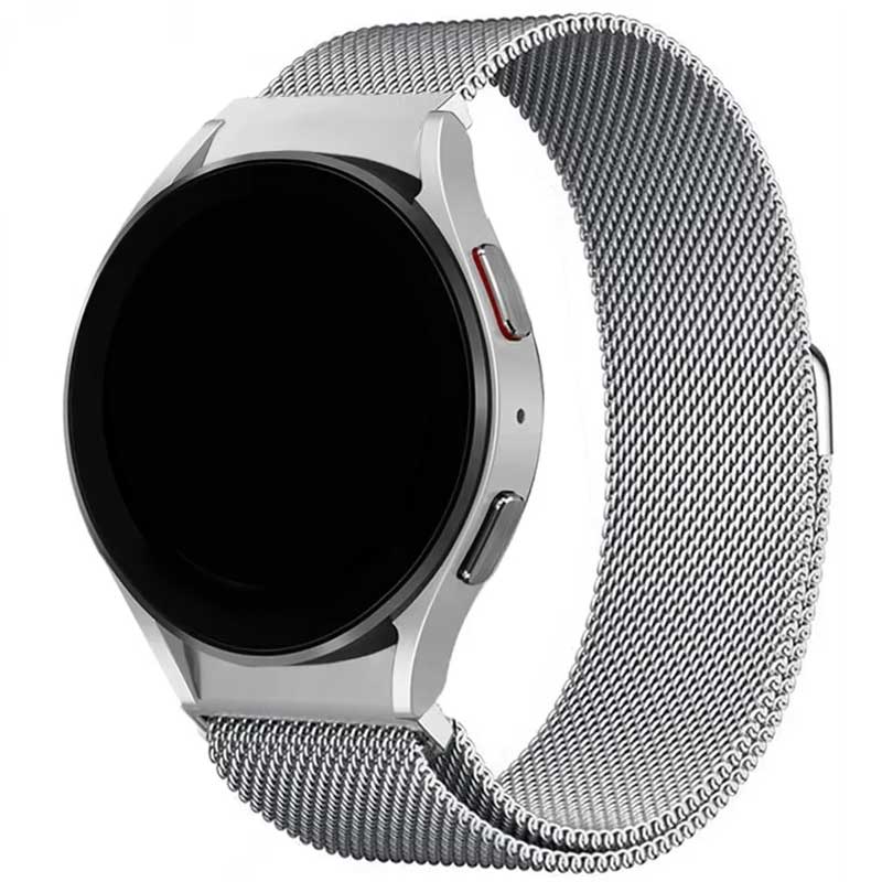 Milanese Loop Magnetic - サムスンギャラクシーウォッチ用ミラネーゼループバンド、クラシックブレスレット、ギャップなし、6、4、5プロ、44mm、40mm、20mm、43mm、47mm
