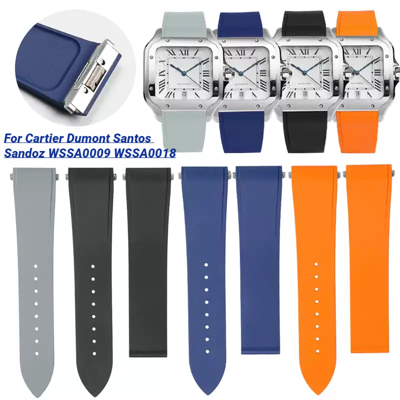 Cartier Watch Santos - 18.5 ミリメートル 21 ミリメートル金属クイックリリースカルティエデュモントサントスサンド WSSA0009 WSSA0018