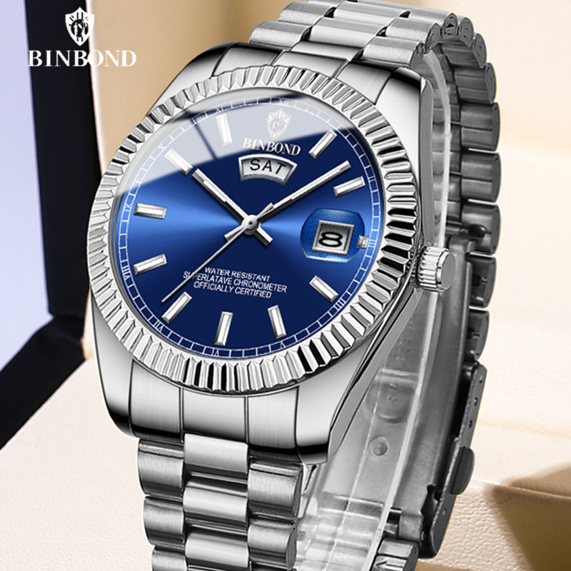BINBOND B7012 メンズファッションビジネススポー - Rolex Watch Datejust のレビューと価格