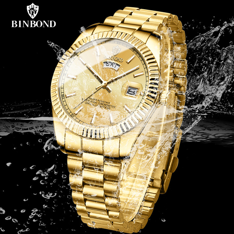 BINBOND B7012 メンズファッションビジネススポー - Rolex Watch Datejust のレビューと価格