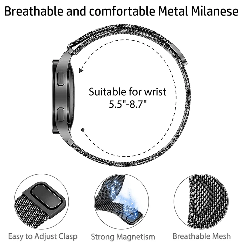 ミラネーゼループバンド Redmi Watch 6 5 4  - Milanese Loop Magnetic のレビューと価格