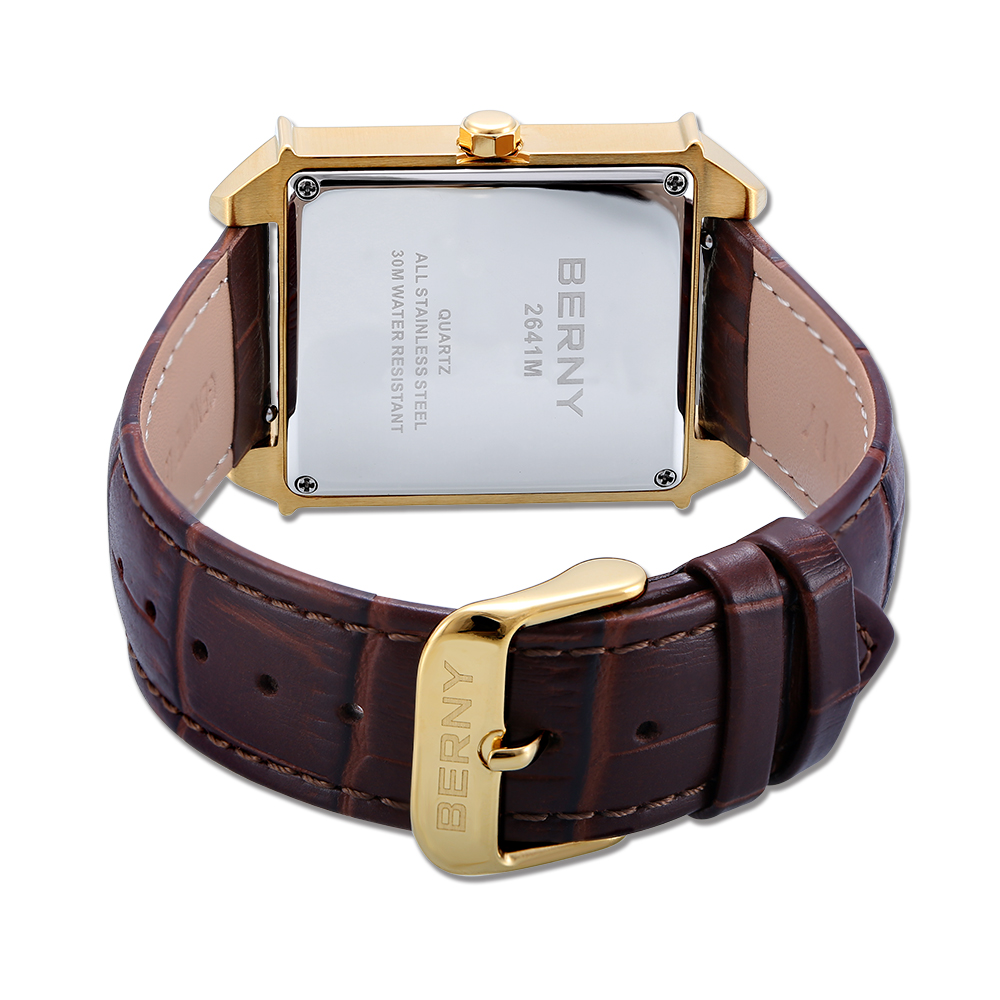 BERNY 6P25 クォーツ時計男性用ゴールデンニュースク - Cartier Watch Tank のレビューと価格