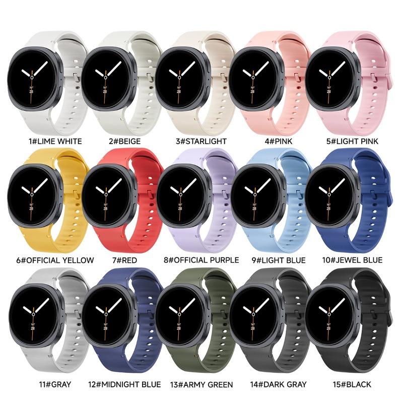 20/22mmシリコンバンド サムスンギャラクシーウォッチ8 - Silicone Watch Band 22Mm のレビューと価格