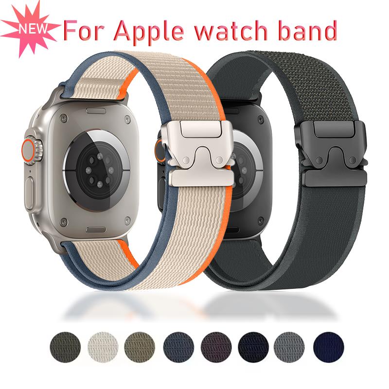 ナイロンパラシュートストラップ Apple Watch ウル - Parachute Strap Elastic のレビューと価格