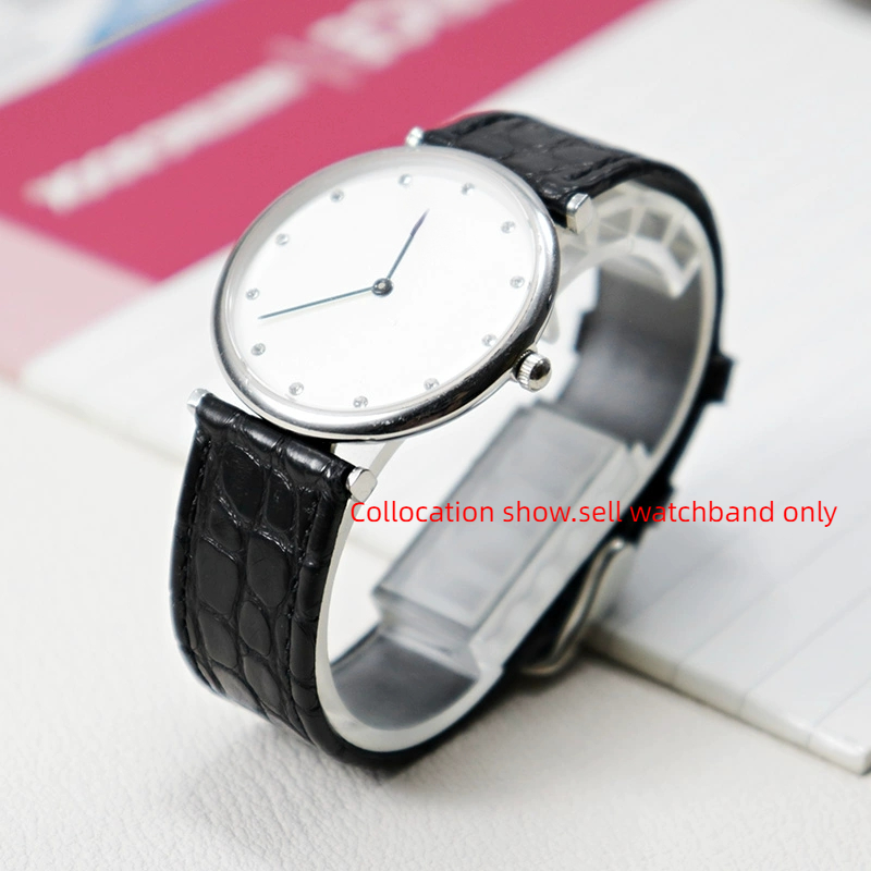 薄型クロコダイル本革ストラップ ロンジンL4 L2 セイコー - Cartier Watch Tank のレビューと価格