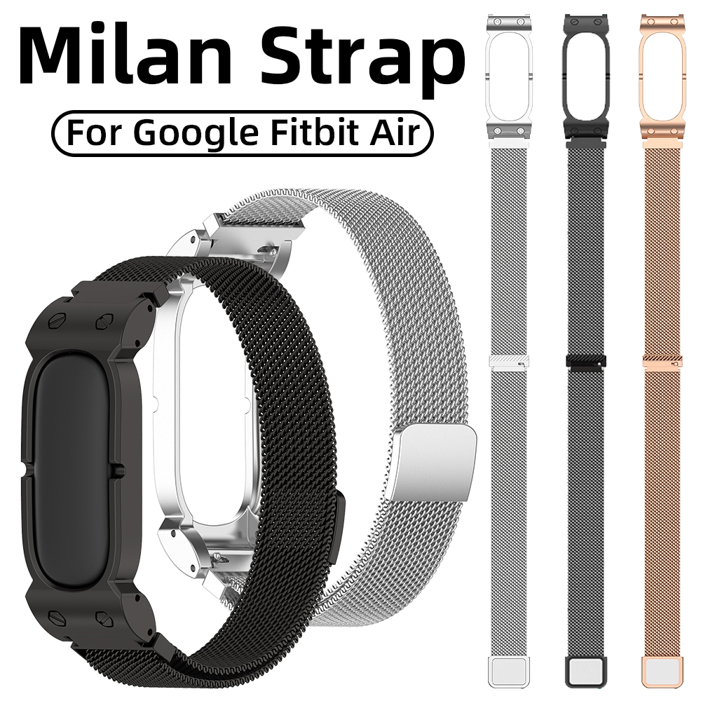 ミラネーゼ時計バンド Fitbit Air 用ステンレス鋼メ - Mesh Strap Metal のレビューと価格