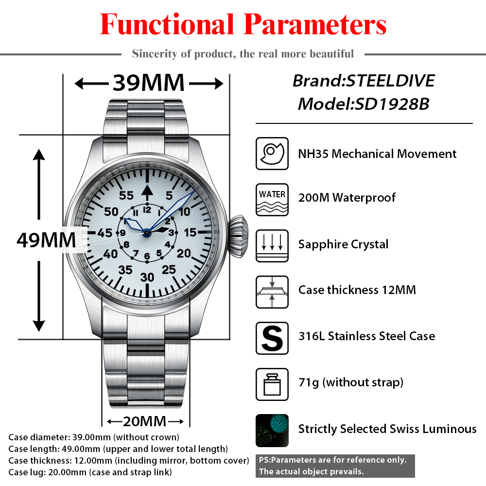 SteelDive-大きな王冠を備えた機械式時計、316lス - Seiko Watch Prospex のレビューと価格