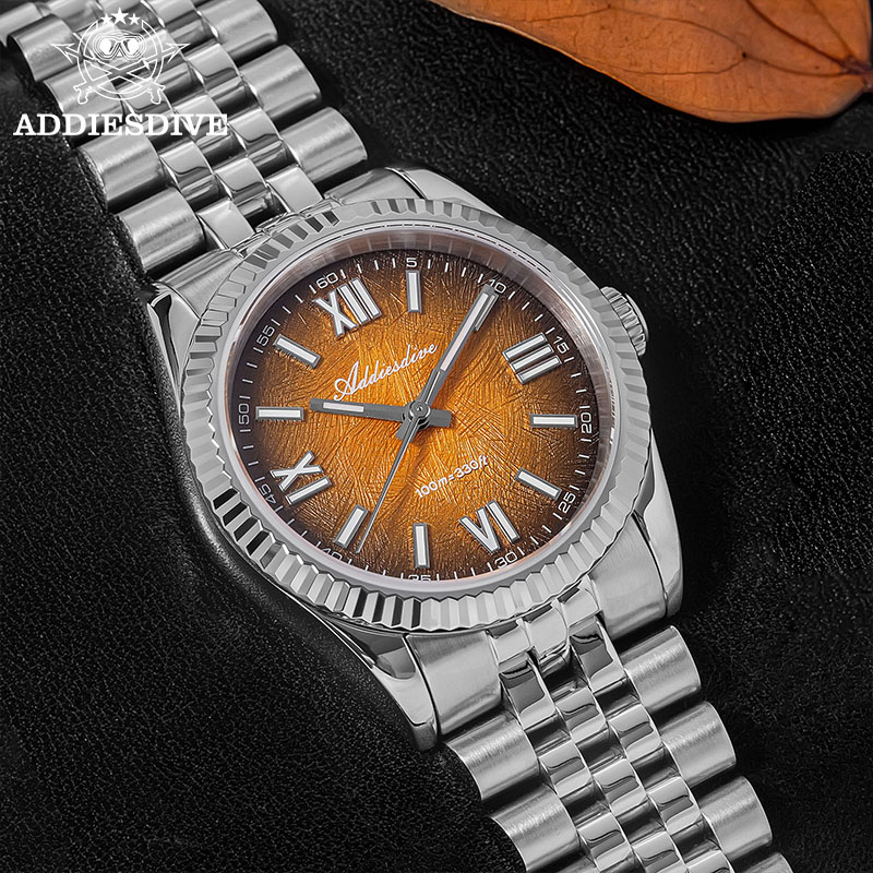 ADDIESDIVE エレガントな女性用腕時計高級サファイア - Stainless Bracelet Diver のレビューと価格