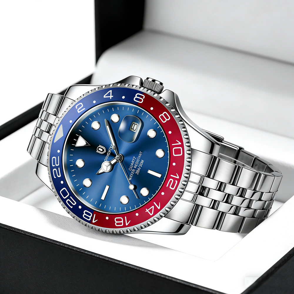 QINGXIYA 真新しいビジネスステンレススチール腕時計ク - Rolex Watch Datejust のレビューと価格