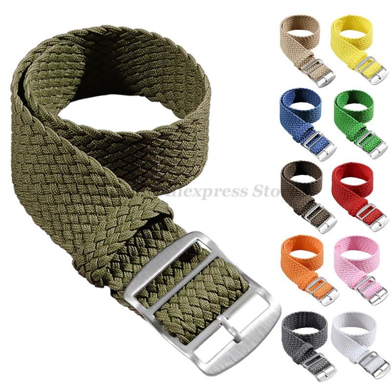 織ナイロンストラップペロン時計バンド高品質ファッション 14 - Perlon Strap Woven のレビューと価格