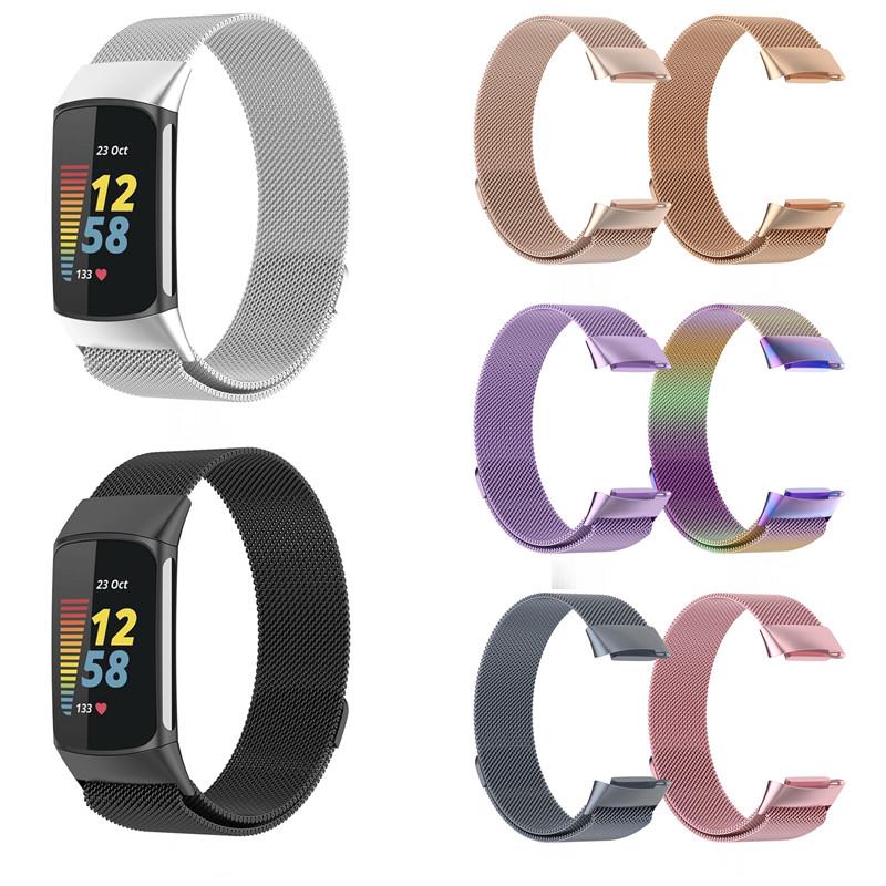Fitbit Charge 5/6用メタルバンド スマートウ - Milanese Loop Magnetic のレビューと価格